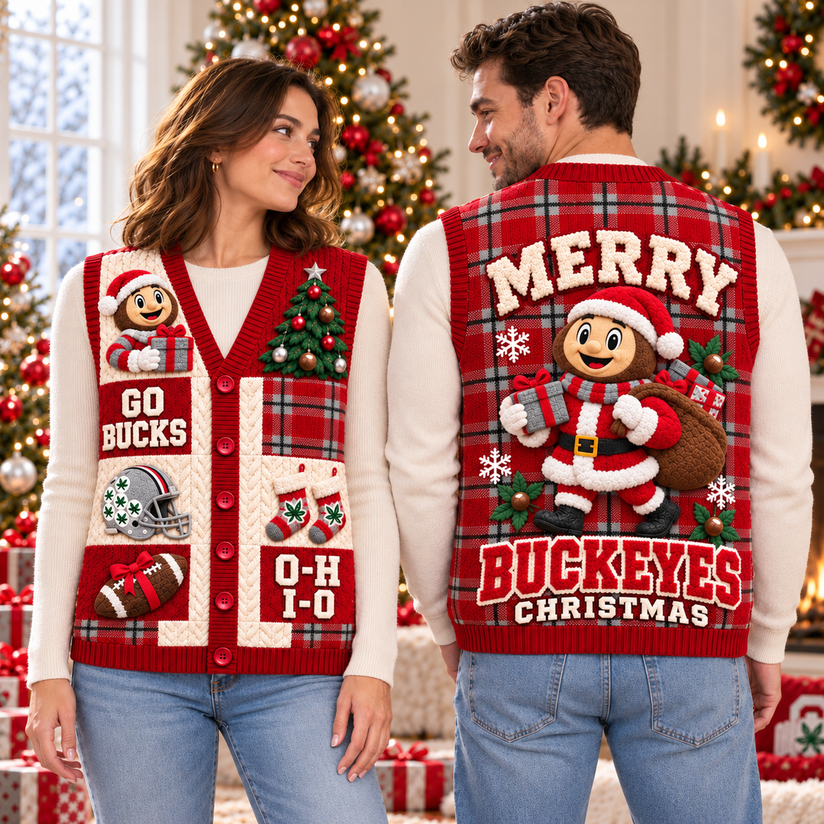 OSB Premium Christmas Cardigan Vest TMH