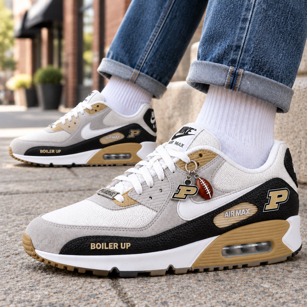 Purdue Boilermakers Premium Low-Top Sneakers