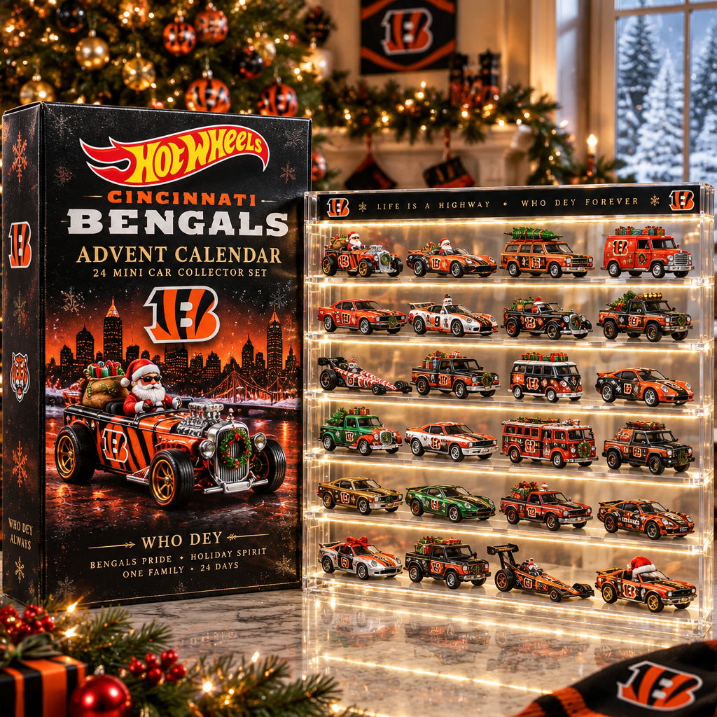 Cincinnati Bengals Premium Mini Car Advent Calendar