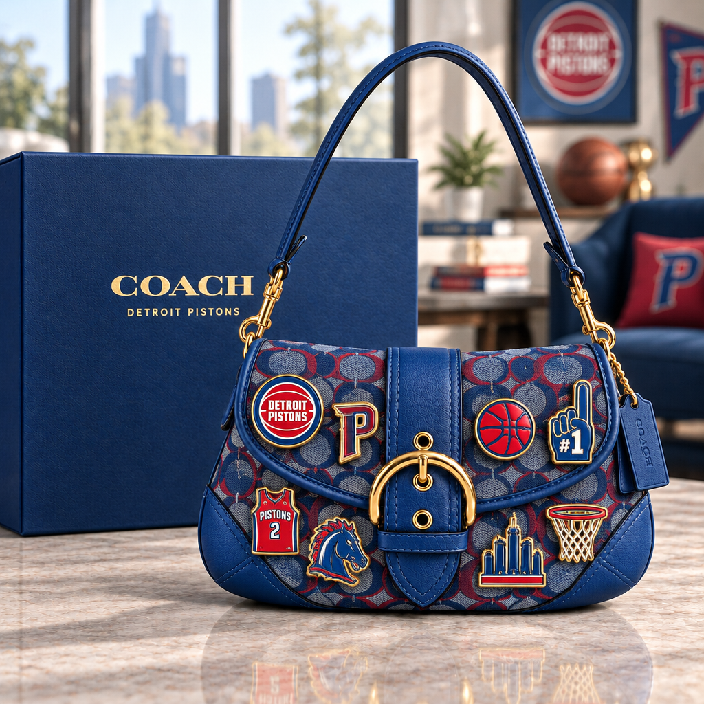 Detroit Pistons Soho Bag With Charm